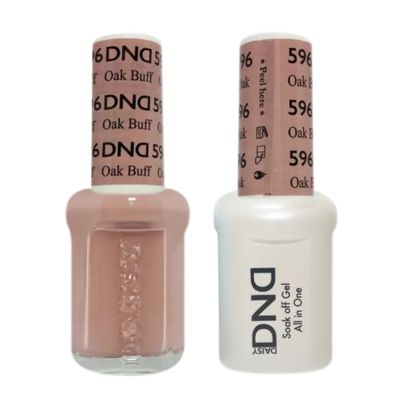 Daisy Dnd Gel Polish & Nail Lacquer Set – Oak Buff #596 1