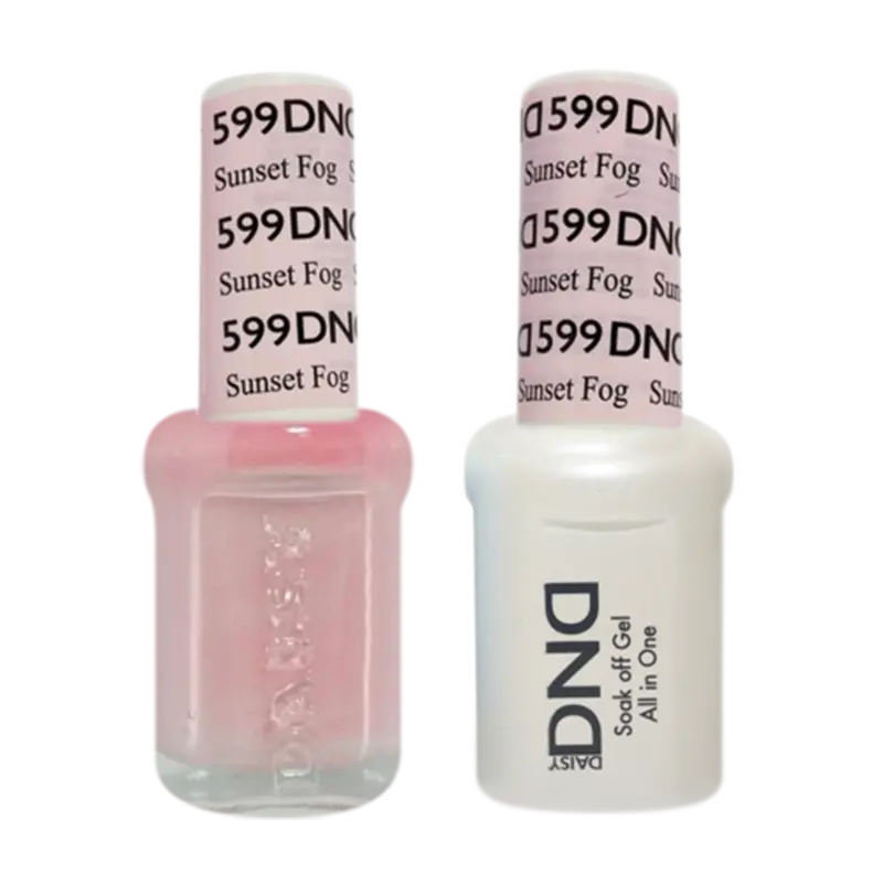 Daisy Dnd Gel Polish & Nail Lacquer Set – Sunset Fog #599 1