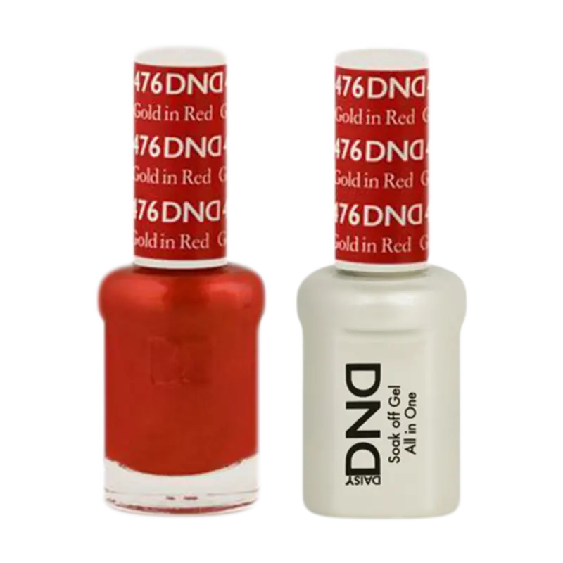 Daisy Dnd Hybrid Nail Polish Duo – Gold In Red #476 1