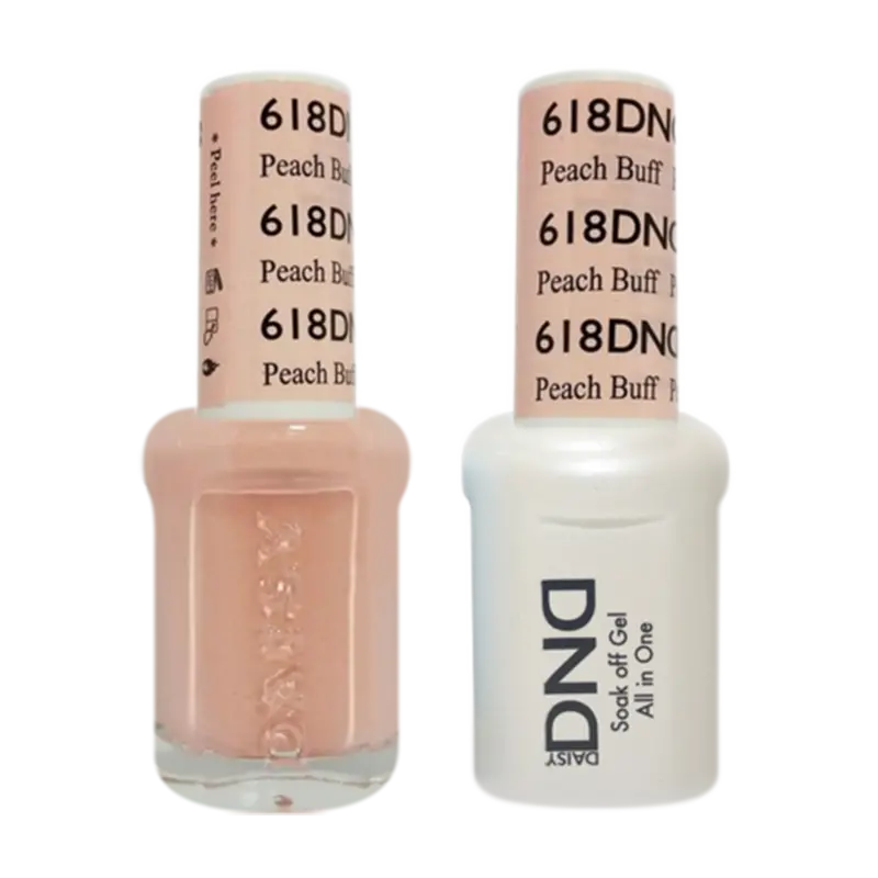 Daisy Dnd Peach Buff Gel & Nail Polish Duo 1