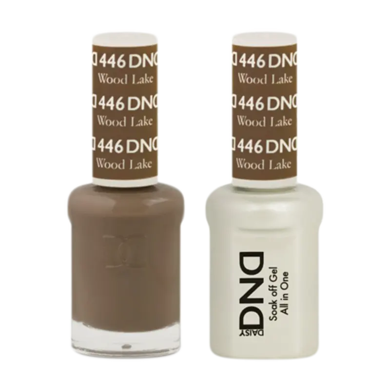 Daisy Dnd Two-In-One Nail Color – Wood Lake Earthy Taupe 446 1