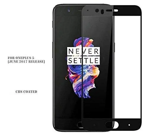 Dashmesh Sapphire Black Edge-To-Edge Tempered Glass For Oneplus 5 – Full Display Coverage 1