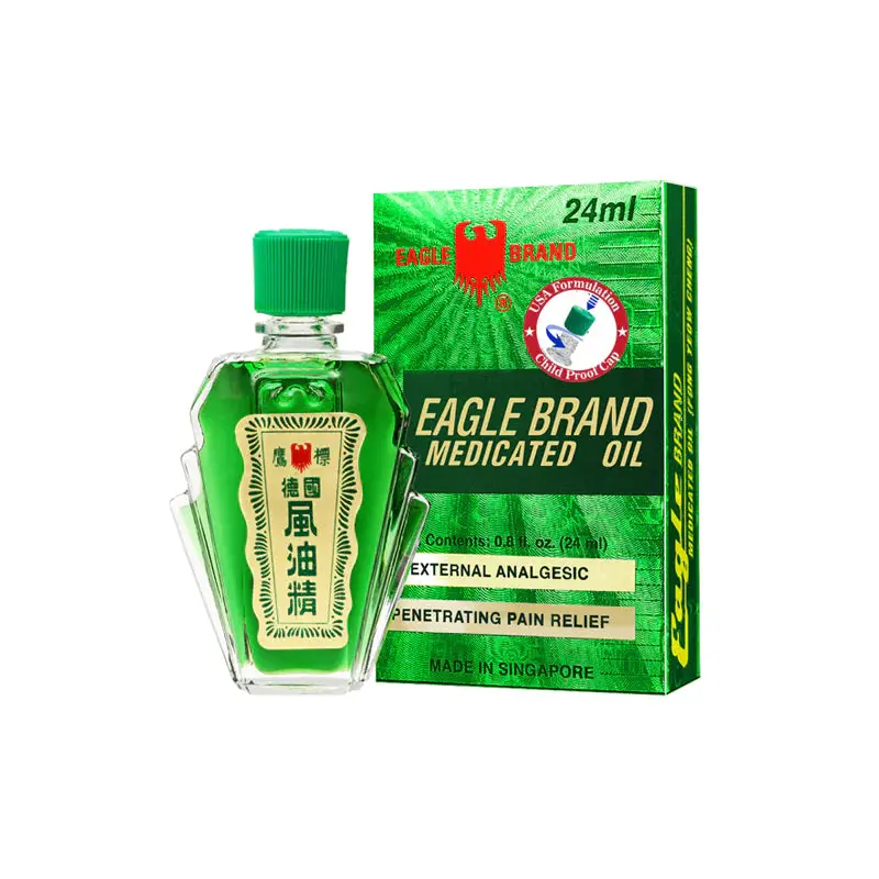 Dau Xanh Eagle Brand Aromatic Medicated Oil – 0.8 Oz (24 Ml), 12 Units Per Pack 1