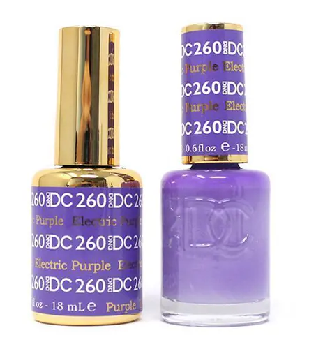 Dc Matching Duo Gel & Nail Lacquer In Electric Purple (Dc260) 1