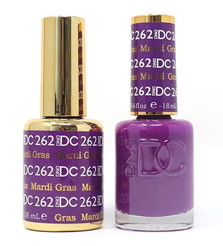 Dc Matching Duo Gel & Nail Lacquer In Mardi Gras (Dc262) 1