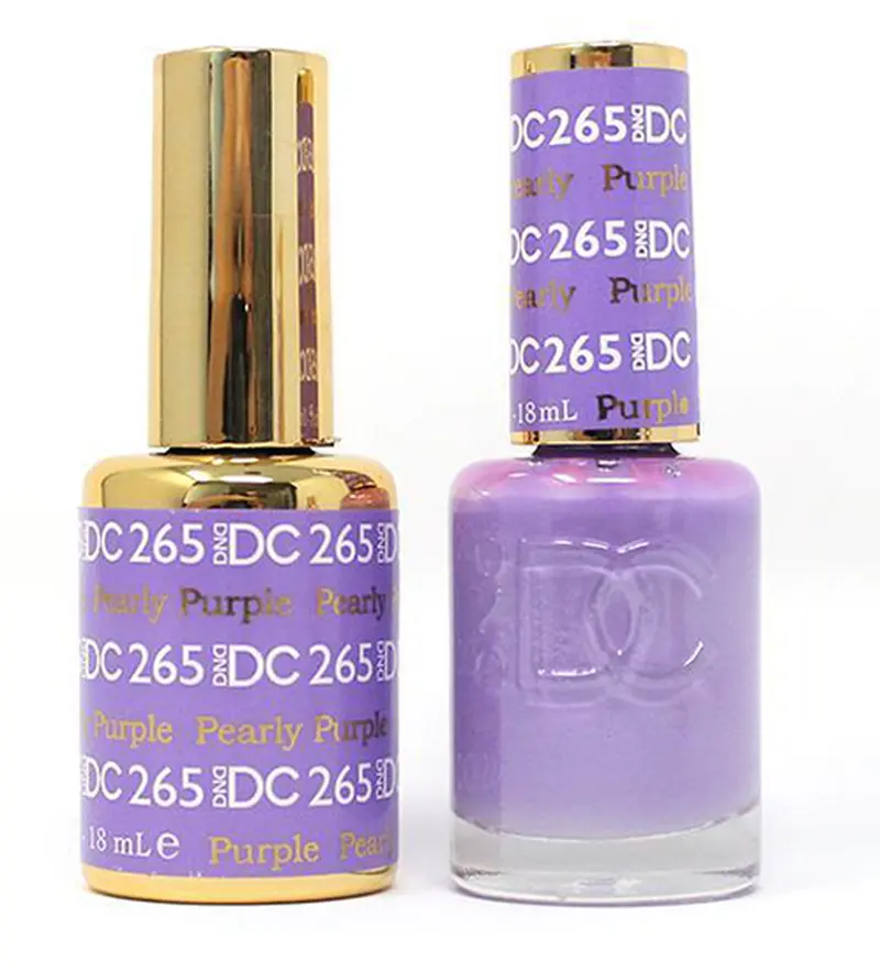 Dc Matching Duo Gel & Nail Lacquer In Pearly Purple (Dc265) 1