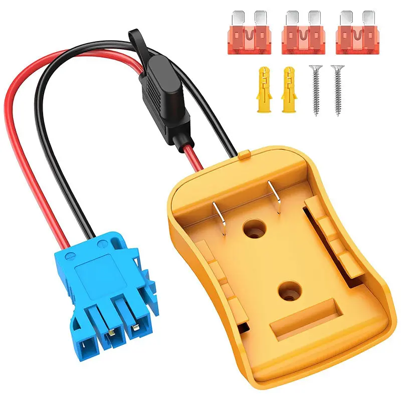 Dewalt 20V Max To 12V Ride-On Toy Adapter – Peg-Perego Compatible Power Wheel Converter With Integrated Safety Fuse 1