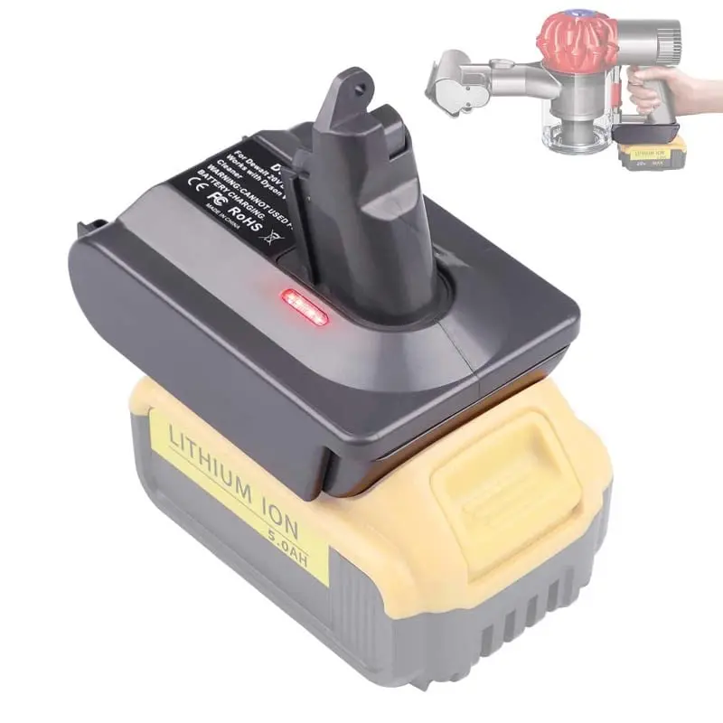 Dewalt 20V To Dyson V6 Battery Adapter – Space-Efficient, High-Integrity Voltage Matching Adapter 1