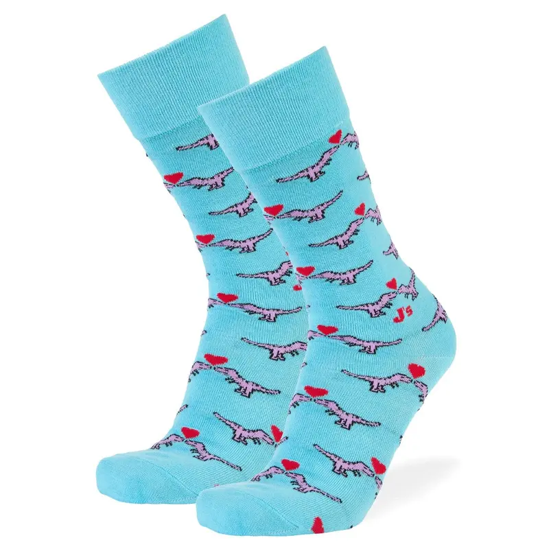 Dinosaur-Themed Love Socks For Men 1