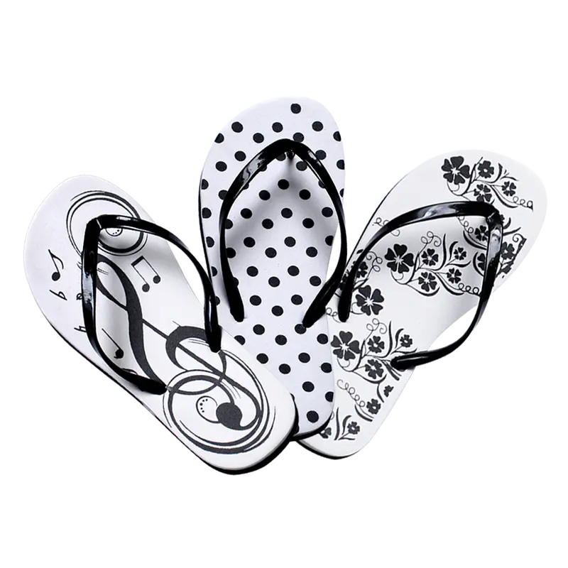 Disposable Beach-Themed Flip-Flop Sandals 1