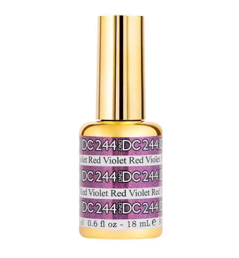 Dnd Dc Mermaid Collection Gel Polish – Red Violet Shade #244 1