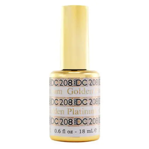 Dnd Dc Platinum Collection Soak-Off Gel Polish – Shade 208: Golden 1