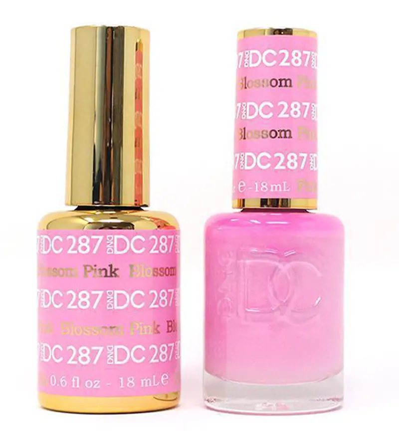 Dnd Dc287 Blossom Pink Gel-Lacquer Matching Duo 1