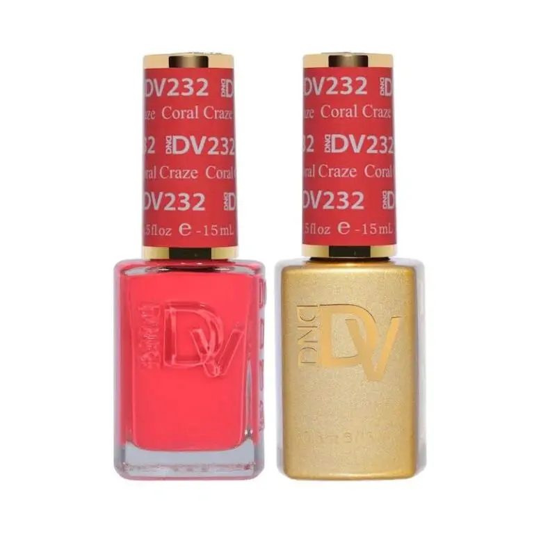 Dnd Diva Coral Craze Nail Lacquer – Bright Tropical Pink 1