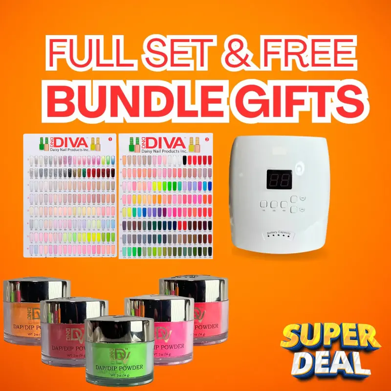 Dnd Diva Dip & Acrylic Full Set – 288 Colors + Free Color Reference Book 1