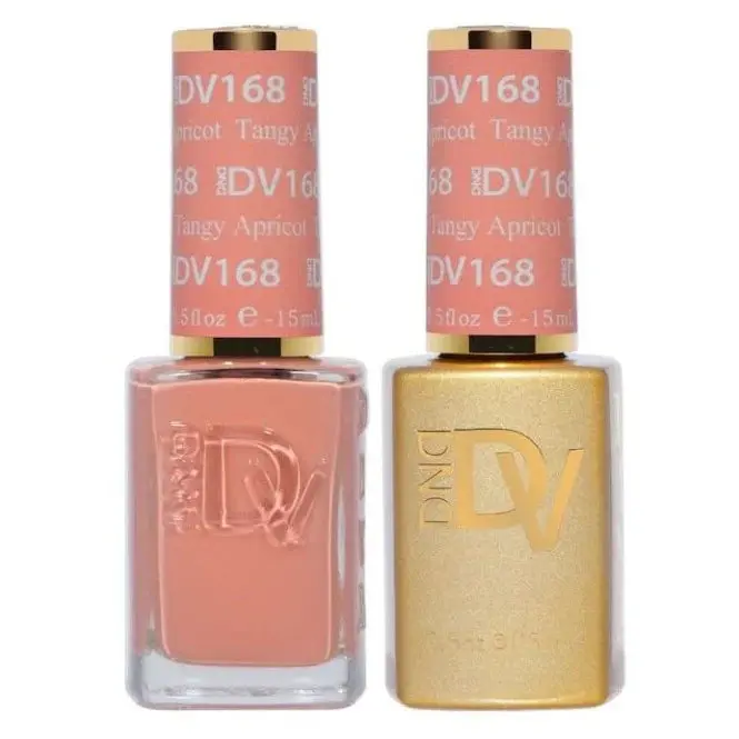 Dnd Diva Gel Formula In Tangy Apricot – Warm Peachy Orange 1