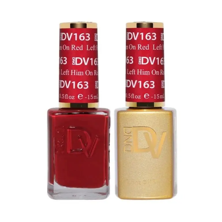 Dnd Diva High-Shine Gel In Left Him On Red – Bold True Red 1