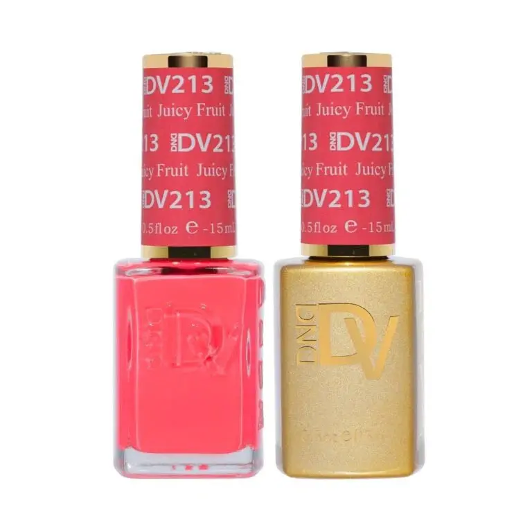 Dnd Diva Juicy Fruit Nail Polish – Zesty Green-Orange Sheer Gloss 1