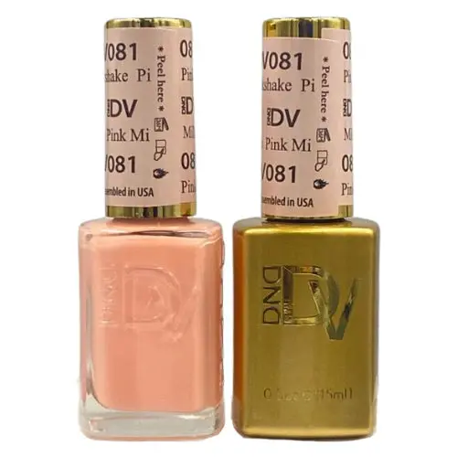 Dnd Diva Matching Duo Nail Polish Set – Shade 081 Pink Milkshake 1