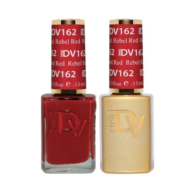 Dnd Diva Nail Color In Rebel Red – Intense Crimson Finish 1