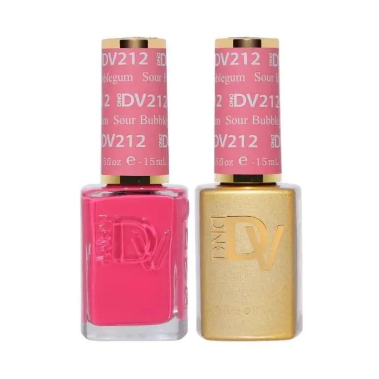 Dnd Diva Sour Bubblegum Nail Lacquer – Neon Pink With Matte-Sheen Contrast 1