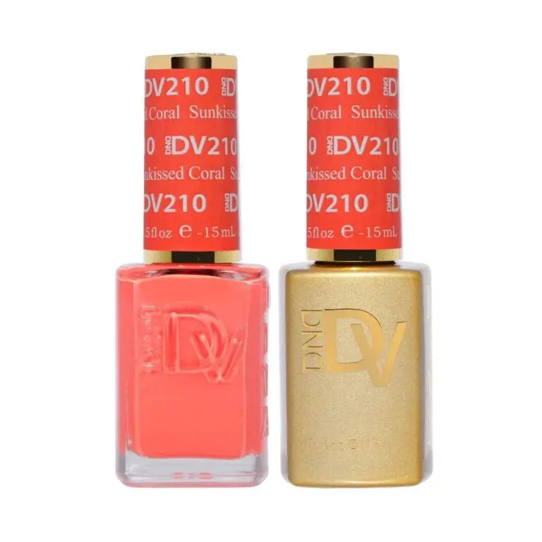 Dnd Diva Sunkissed Coral Nail Enamel – Warm, Sunlit Peach-Coral 1