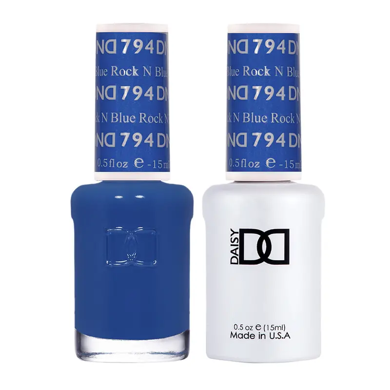 Dnd Gel & Lacquer Duo – Rock N Blue #794 (Dual-Formula Nail Color) 1