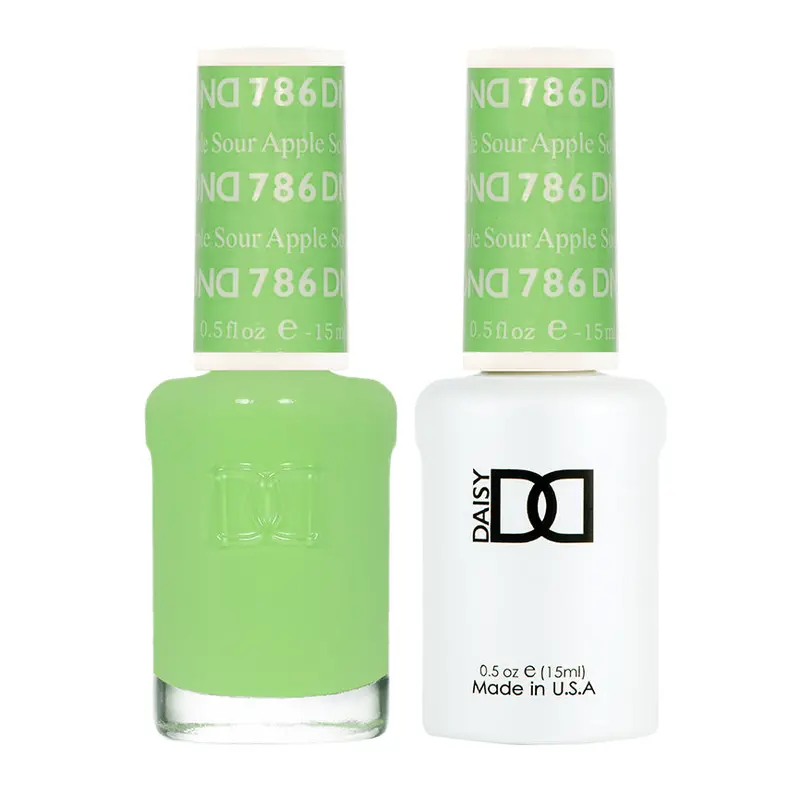 Dnd Gel & Lacquer Duo – Sour Apple #786 (Zesty Green Dual-Use Polish) 1