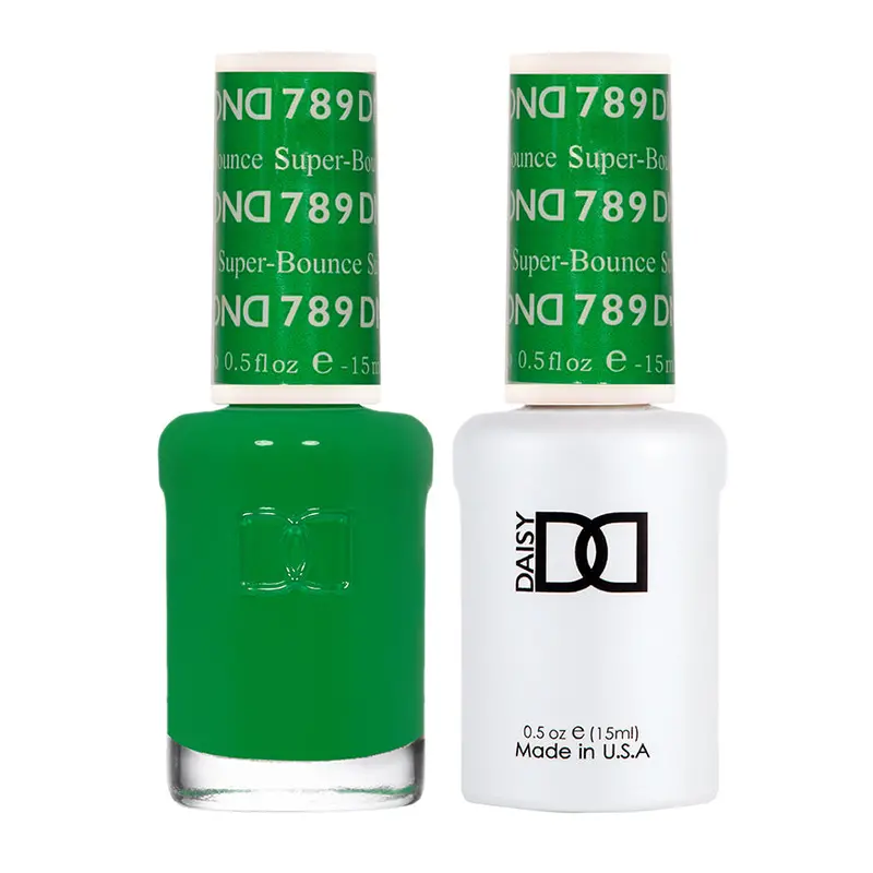 Dnd Gel & Lacquer Duo – Super-Bounce #789 (Lively Lime Green Hybrid) 1