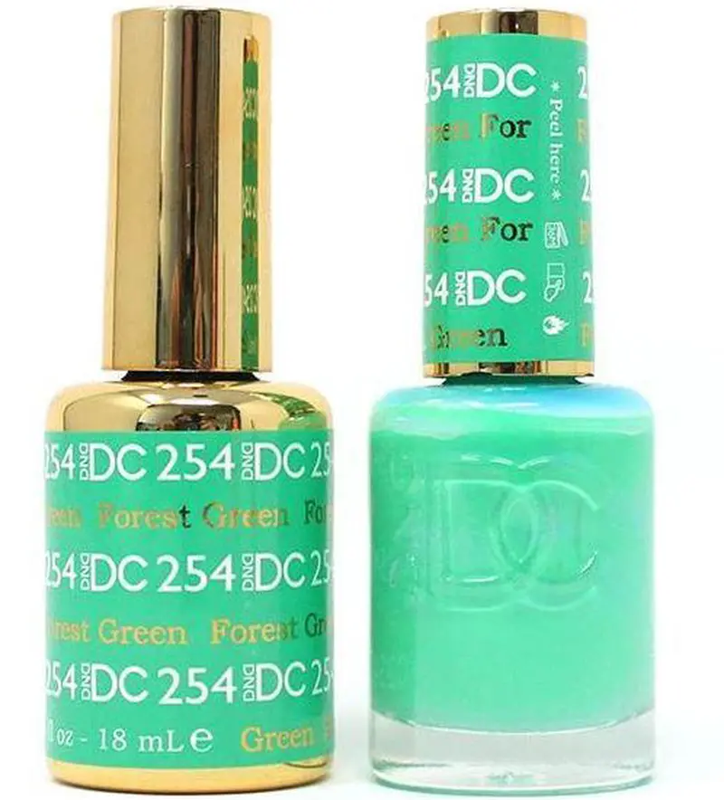 Dnd Soak-Off Matching Gel Polish – Forest Green (Dc254) 1