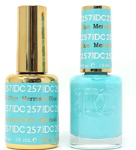 Dnd Soak-Off Matching Gel Polish – Mermaid Blue (Dc257) 1