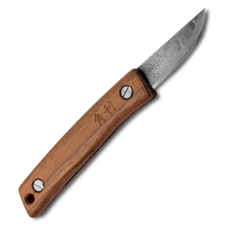 Double-Edged Folding Knife – Hand-Forged Shirogami White Steel No. 2 (Wk-3) 1