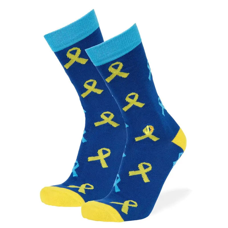 Down Syndrome Multi-Ribbon Athletic Socks 1