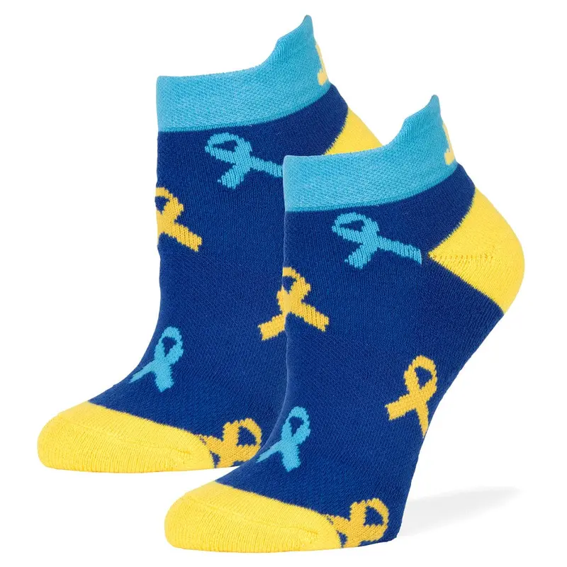 Down Syndrome Multi-Ribbon Low-Cut Socks 1