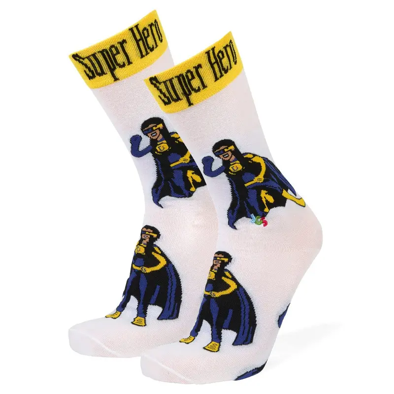 Down Syndrome Superhero Girl 2-Pack Crew Socks 1