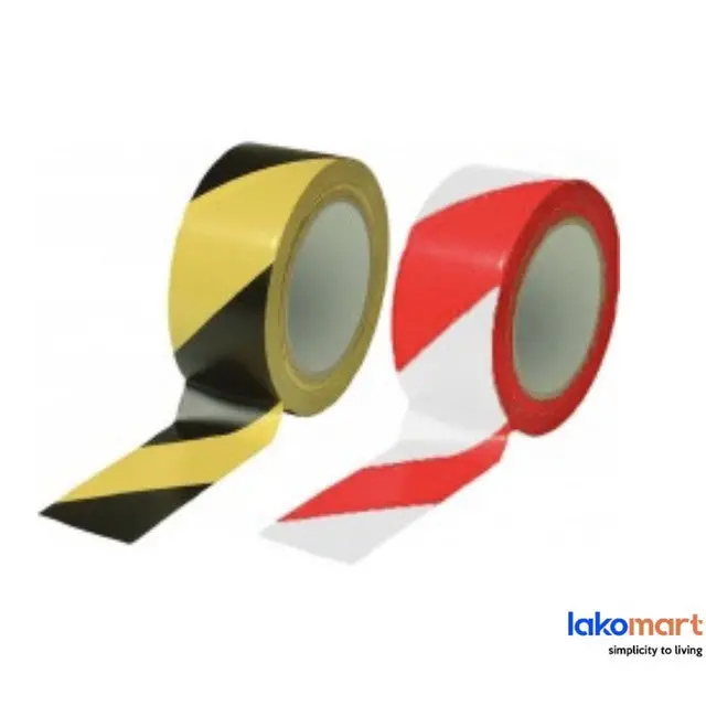 Dual-Color Safety Warning Tape – 2-Inch × 4M Rolls In Red/White And Yellow/Black Patterns 1