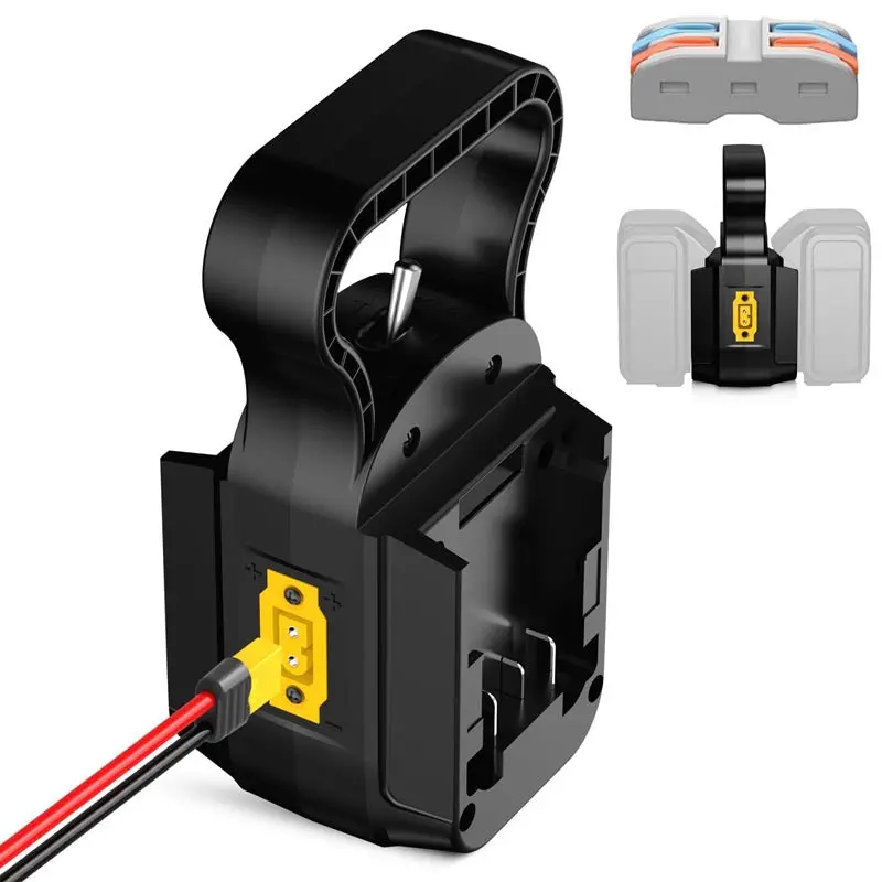 Dual-Mode Power Wheels Adapter For Milwaukee M18 — Switchable 20V/40V Output With Xt Connector & 14Awg Wiring 1