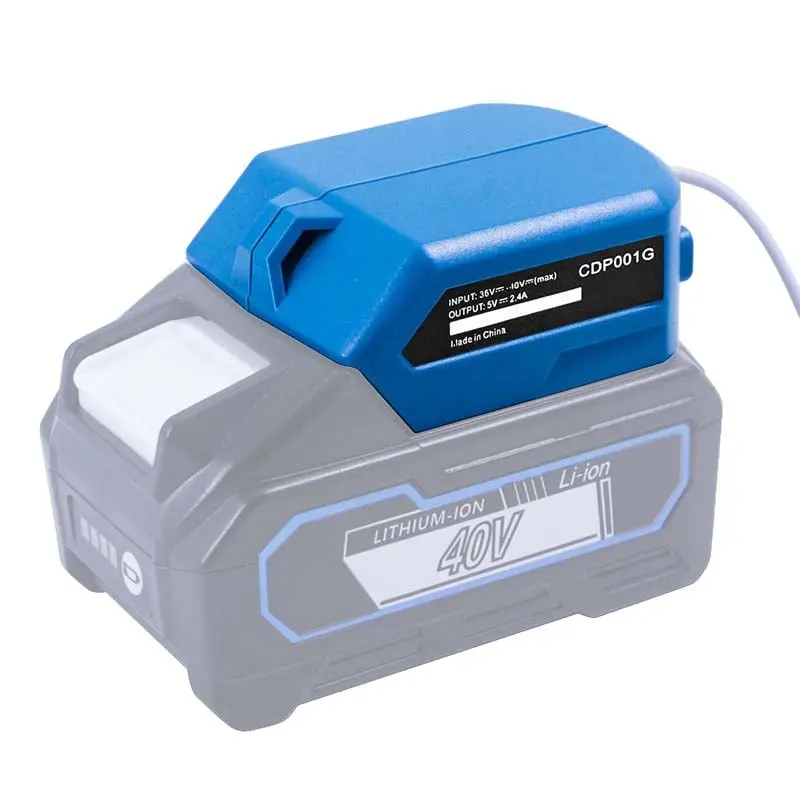 Dual-Port Usb Charger Adapter For Makita 40V Max Xgt Batteries – Power Source For Heated Jackets & Gear 1