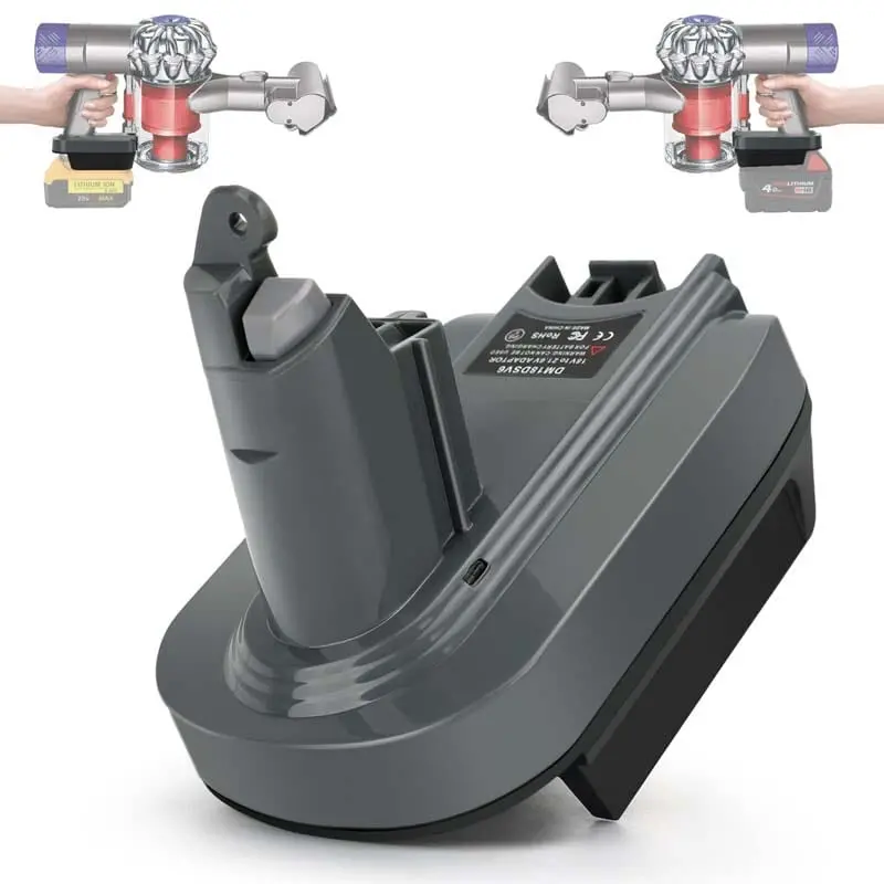 Dual-Voltage Adapter: Milwaukee M18 & Dewalt 20V To Dyson V6 Battery Interface 1