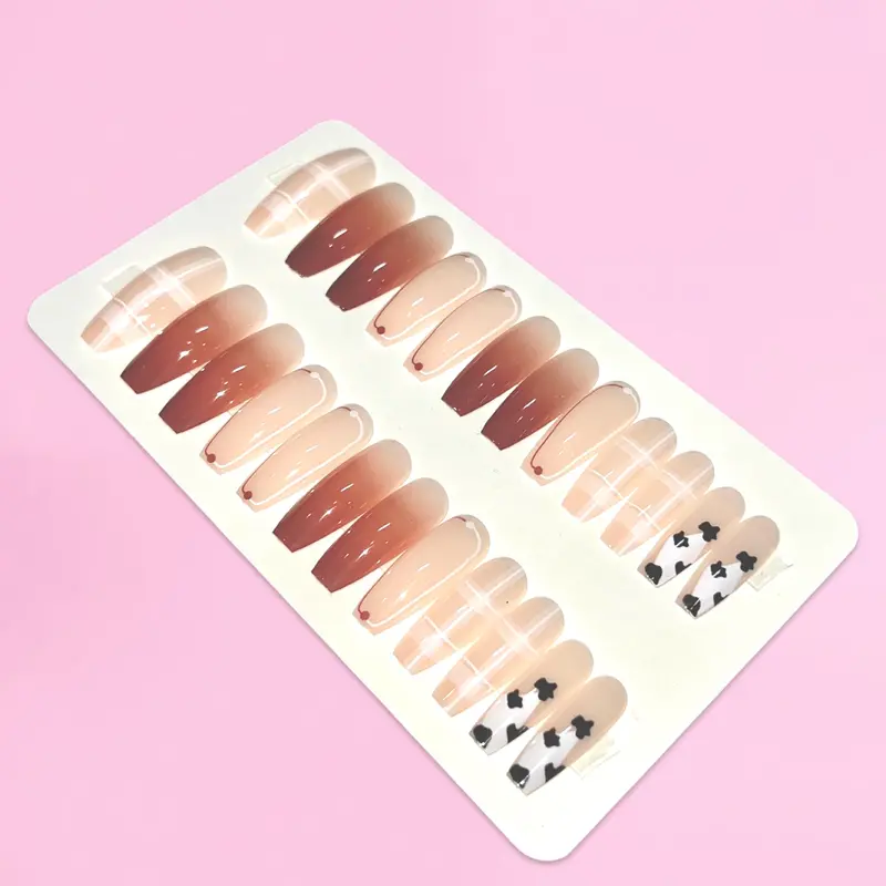 Easy Day Coffin Press-On Nails – 24-Piece Curated Set For Effortless Application 1