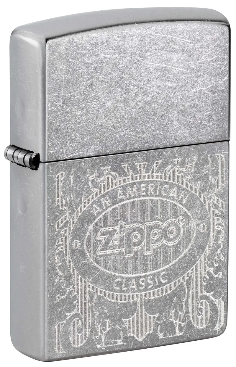 Engraved Zippo Lighter In Street Chrome Finish – American Classic Design 1