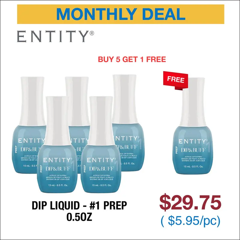 Entity Dip Liquid Prep Solution – #1 Primer (0.5Oz) – Buy 5, Get 1 Free 1