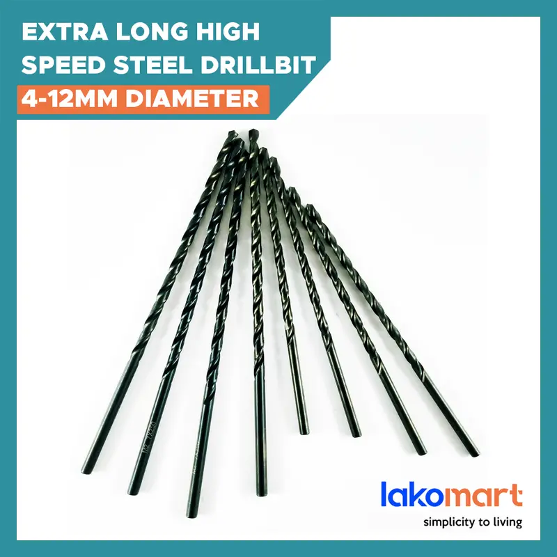 Extra-Long Hss Drill Bit Set – 4–12Mm Diameter, 200–300Mm Length 1