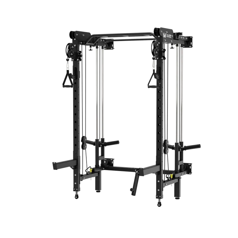 F35 Folding Wall-Mount Power Rack – Space-Saving All-In-One Home Gym 1