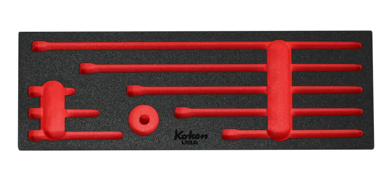 Foam Insert Only – 1/4" Drive Extension Bar Set 1