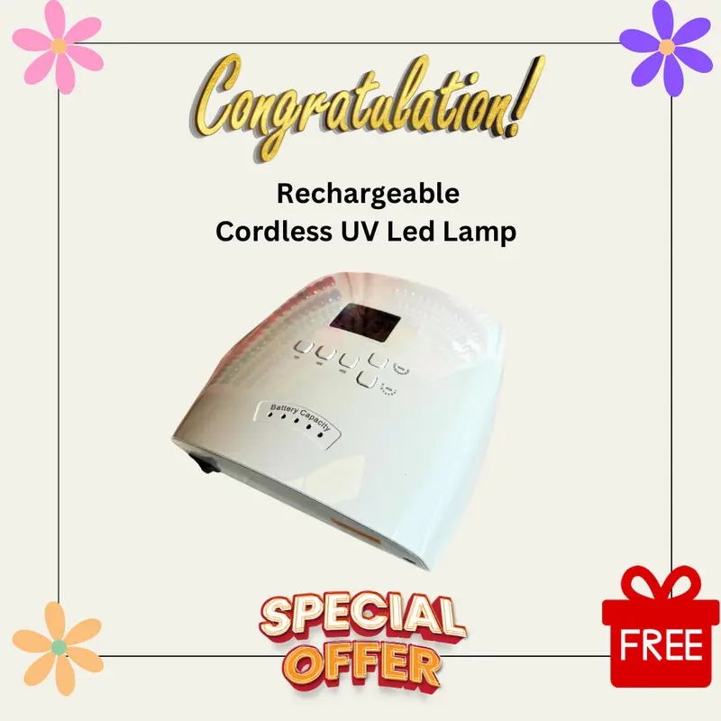 Free Nacy Rechargeable Uv/Led Nail Lamp ($80 Value) With Orders Over $360 2