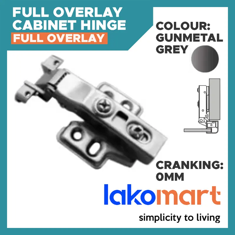 Full-Overlay Cabinet Hinge Designed For Aluminum Door Frames 1