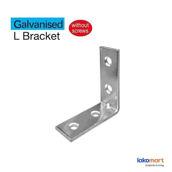 Galvanized Steel L-Bracket Set – 10-Pack Corner Supports In 25Mm To 50Mm Sizes 1