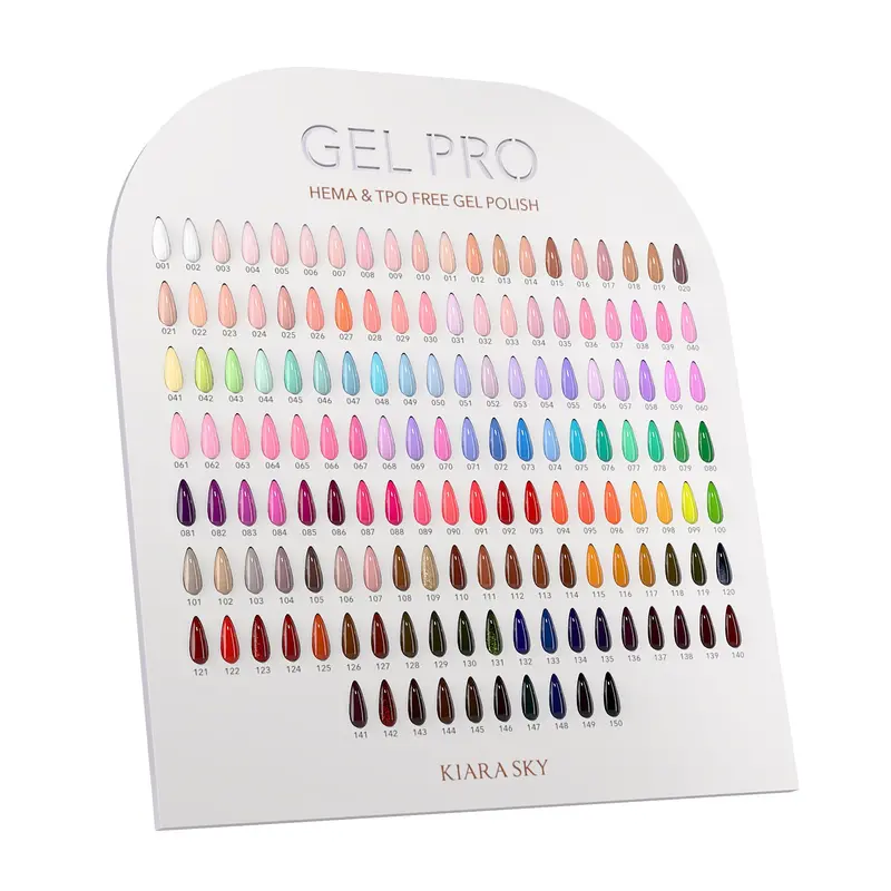 Gel Pro Nail Swatch Display Stand – Organized, Rotating Sample Rack For Gel Polish Testing 1