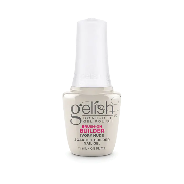 Gelish Brush-On Builder Gel Polish In Ivory Nude – 0.5 Oz Bottle 1